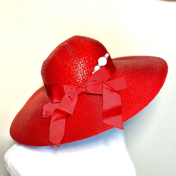 Designer’s Large-Brim Ball Hat Embellished by Don Anderson Italy - Picture 3 of 11